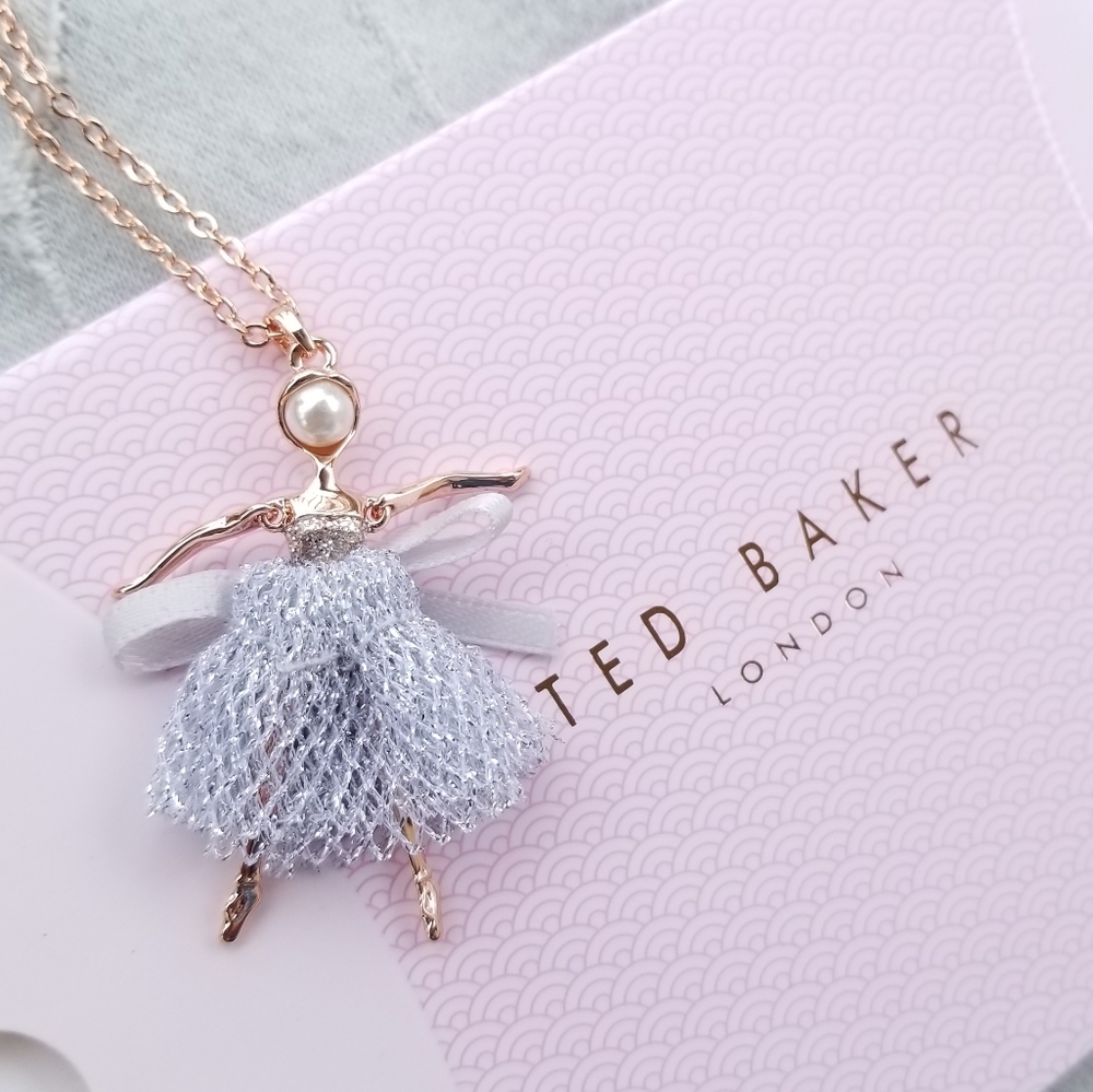 🍒NWT🍒 TED BAKER MINI BALLERINA NECKLACE - Picture 7 of 7